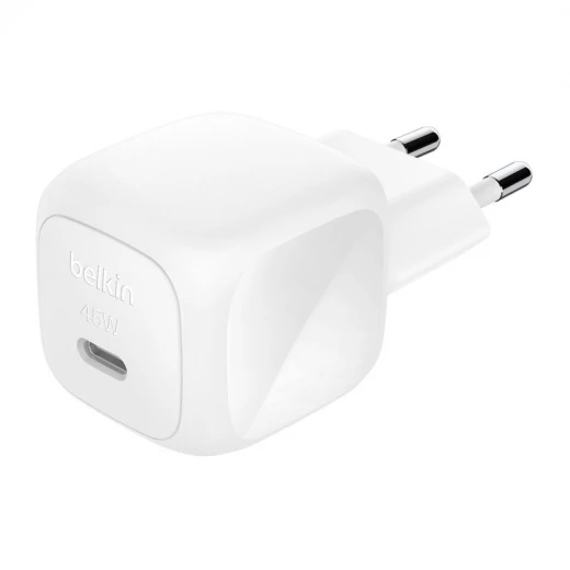 شاحن حائط بيلكين USB-C بقوة 45 واط مع PPS - شحن سريع لأجهزة iPhone والمزيد شاحن حائط بيلكين USB-C بقوة 45 واط مع PPS - شحن سريع لأجهزة iPhone والمزيد