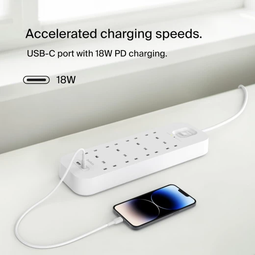 Belkin 8-Outlet Surge Protector with USB-C & USB-A Ports - Belkin - Image 3