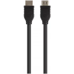 كابل صوت وفيديو HDMI قياسي من بيلكين متوافق مع 4K/Ultra HD، Full HD (1080p)، مثالي لأجهزة التلفزيون عالية الدقة، ووحدات التحكم في الألعاب، ومشغل الأقراص المضغوطة/أقراص DVD، ومشغل أقراص بلو راي، بطول 1.5 متر