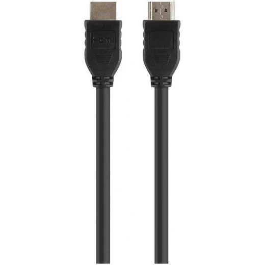 كابل صوت وفيديو HDMI قياسي من بيلكين متوافق مع 4K/Ultra HD، Full HD (1080p)، مثالي لأجهزة التلفزيون عالية الدقة، ووحدات التحكم في الألعاب، ومشغل الأقراص المضغوطة/أقراص DVD، ومشغل أقراص بلو راي، بطول 1.5 متر كابل صوت وفيديو HDMI قياسي من بيلكين متوافق مع 4K/Ultra HD، Full HD (1080p)، مثالي لأجهزة التلفزيون عالية الدقة، ووحدات التحكم في الألعاب، ومشغل الأقراص المضغوطة/أقراص DVD، ومشغل أقراص بلو راي، بطول 1.5 متر