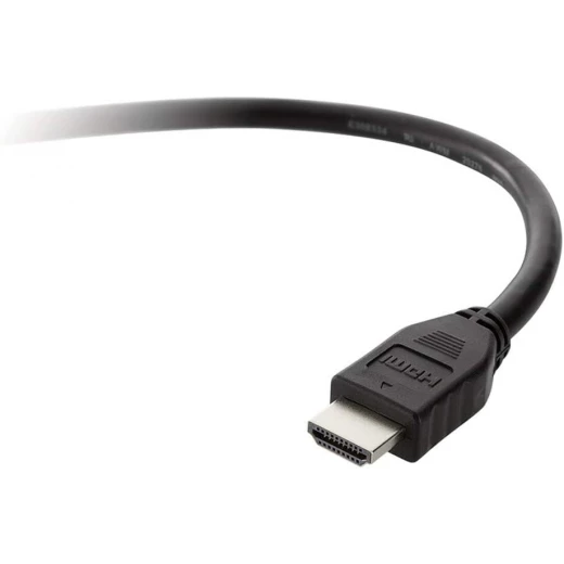 كابل صوت وفيديو HDMI قياسي من بيلكين متوافق مع دقة 4K/Ultra HD، دقة Full HD (1080p)، مثالي لأجهزة التلفزيون عالية الدقة، ووحدات التحكم في الألعاب، ومشغل الأقراص المضغوطة/أقراص DVD، ومشغل أقراص بلو راي، بطول 3 أمتار - بيلكين - Image 2