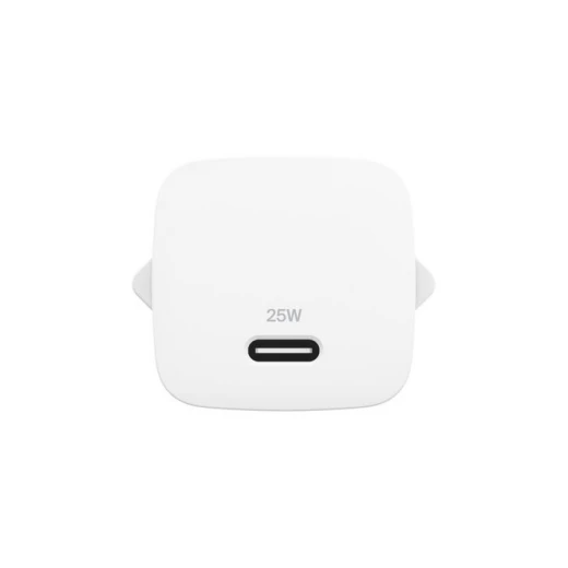طقم شاحن حائط بيلكين 25W USB-C مع كابل 1 متر - أبيض - بيلكين - Image 3