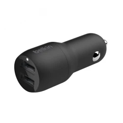 شاحن سيارة بيلكن Dual USB-A (24W) - شحن سريع للهواتف والأجهزة