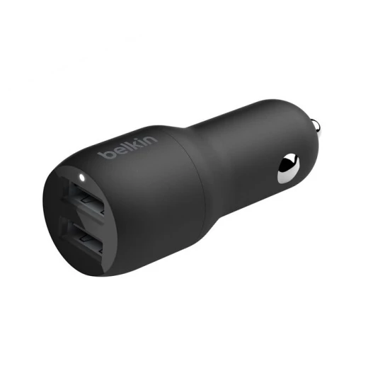 شاحن سيارة بيلكن Dual USB-A (24W) - شحن سريع للهواتف والأجهزة شاحن سيارة بيلكن Dual USB-A (24W) - شحن سريع للهواتف والأجهزة