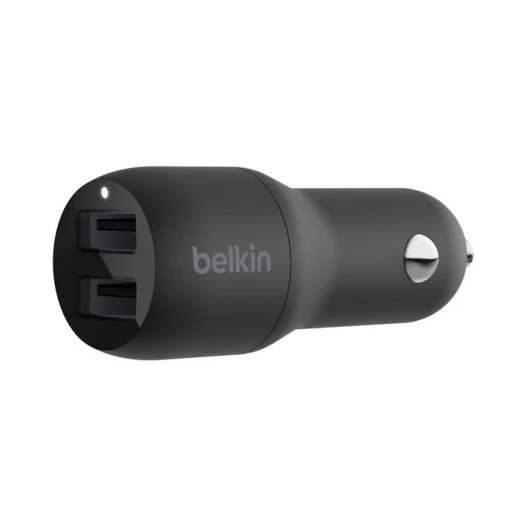 شاحن سيارة بيلكن Dual USB-A (24W) - شحن سريع للهواتف والأجهزة - بيلكين - Image 5