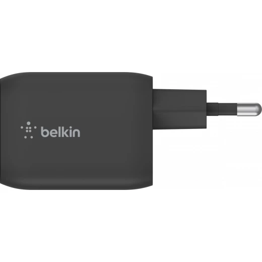 شاحن بلكين BoostCharge PRO مزدوج بقدرة 65 واط، بمنفذي USB-C وتقنية GaN وPPS، يوفر 65 واط أو 45 + 20 واط عند استخدام المنفذين معًا - بيلكين - Image 4
