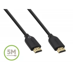 كابل HDMI عالي السرعة من بيلكين مع إيثرنت متوافق مع 4K/Ultra HD، يدعم دقة 1080 بكسل كاملة، بطول 5 أمتار