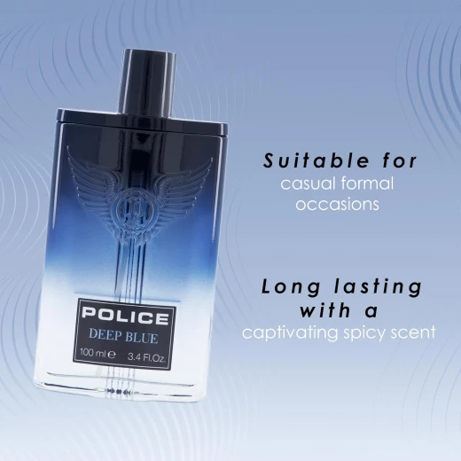 عطر بوليس كونتمبوراري ديب بلو أو دو تواليت – بخاخ 100 مل – عطر رجالي - Image 4
