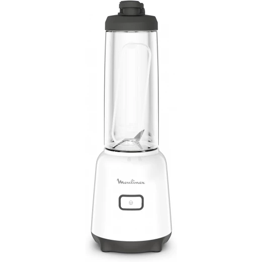 Moulinex Mix & Move Mini Blender Mixer, 2 To-Go Bottles in Premium Tritan, Space-Saving Compact Design, Easy-Cleaning Removable Blades, 300 W, Easy and Ergonomic Single-Button Control, LM15F127 - MOULINEX - Image 2