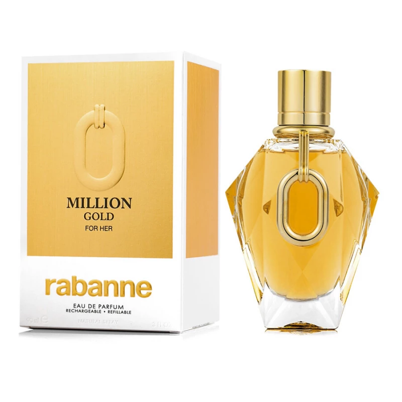 Rabanne 1 Million Gold EDP 90ml - Floral & Sensual Women's Perfume - Paco Rabanne