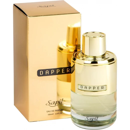 Sapil Dapper Eau de Parfum for Men 100ml Dubai Perfume: Woody, Spicy, Amber & Citrus Fragrance - Sapil - Image 4