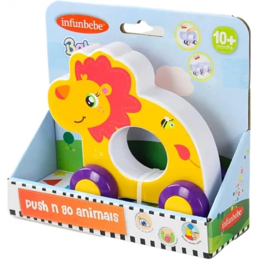 Infunbebe Push & Go Toy LION Multiple Species for Babies 12+ Infunbebe Push & Go Toy LION Multiple Species for Babies 12+