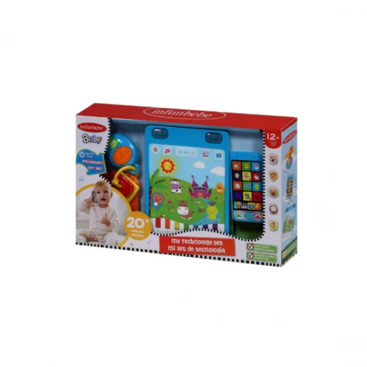 Infunbebe My Technology Set: Educational Baby Toy Phone & Tablet Infunbebe My Technology Set: Educational Baby Toy Phone & Tablet
