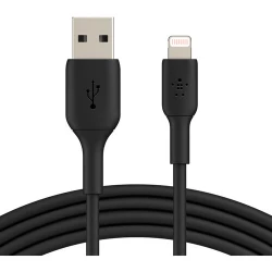 Belkin BoostCharge USB-A to Lightning Cable, 1M, Black (2-Pack)