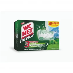 كتل تنظيف حافة المرحاض WC NET Intense Mountain Fresh 4 قطع - نظافة وانتعاش