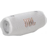 JBL Charge 6 Portable Bluetooth Speaker - White, Waterproof, 24-Hour Play - JBL