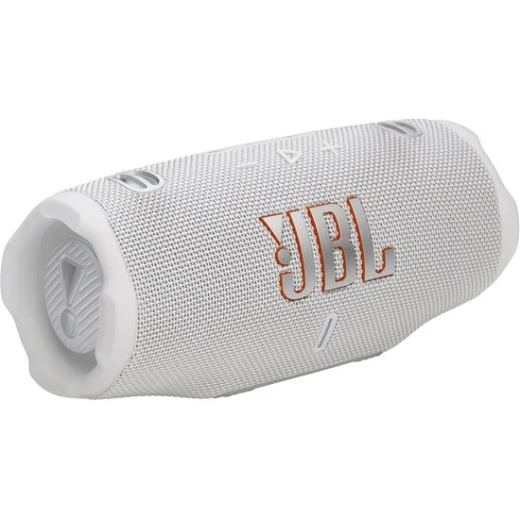 JBL Charge 6 Portable Bluetooth Speaker - White, Waterproof, 24-Hour Play JBL Charge 6 Portable Bluetooth Speaker - White, Waterproof, 24-Hour Play