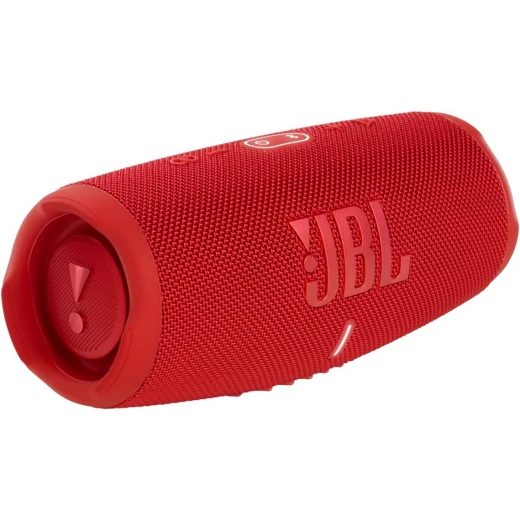 مكبر صوت بلوتوث محمول JBL Charge 5 - أحمر، مقاوم للماء، بطارية 20 ساعة، باور بانك - جي بي ال - Image 2