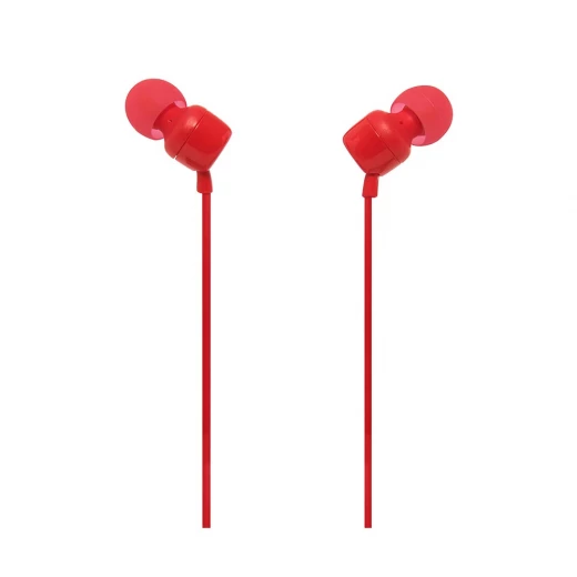 سماعات أذن JBL TUNE 110 - أحمر: صوت جهير نقي - جي بي ال - Image 2