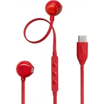 سماعات أذن JBL Tune 305C سلكية أحمر: USB-C، صوت نقي، ميكروفون مدمج - جي بي ال