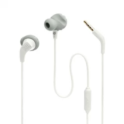 JBL Endurance Run 2 Wired Earbuds - White, Sweatproof, Sports