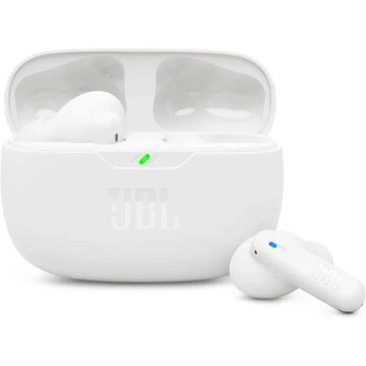 سماعات أذن لاسلكية JBL Wave Beam 2 - أبيض | عزل الضوضاء سماعات أذن لاسلكية JBL Wave Beam 2 - أبيض | عزل الضوضاء