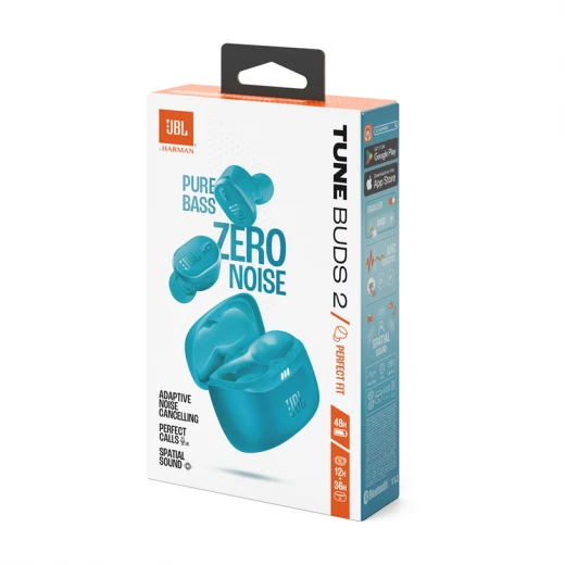 JBL Tune Buds 2 True Wireless Noise Cancelling Headphones - Blue - JBL - Image 4