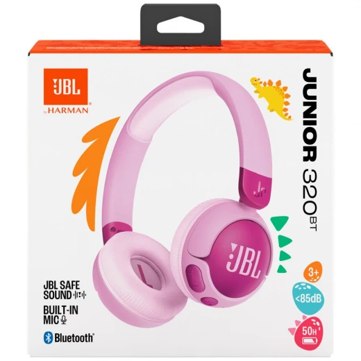 سماعات رأس JBL Junior 320BT اللاسلكية للأطفال بنفسجي - صوت آمن - جي بي ال - Image 2