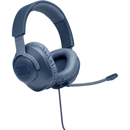 سماعات رأس JBL Quantum 100 سلكية للألعاب فوق الأذن - أزرق - صوت غامر - جي بي ال - Image 6