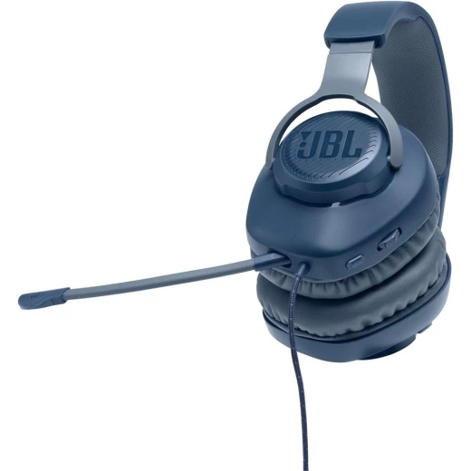 سماعات رأس JBL Quantum 100 سلكية للألعاب فوق الأذن - أزرق - صوت غامر - جي بي ال - Image 5