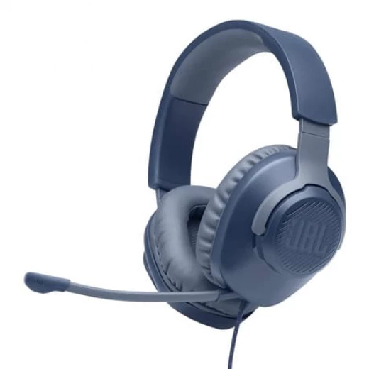 سماعات رأس JBL Quantum 100 سلكية للألعاب فوق الأذن - أزرق - صوت غامر - جي بي ال - Image 2