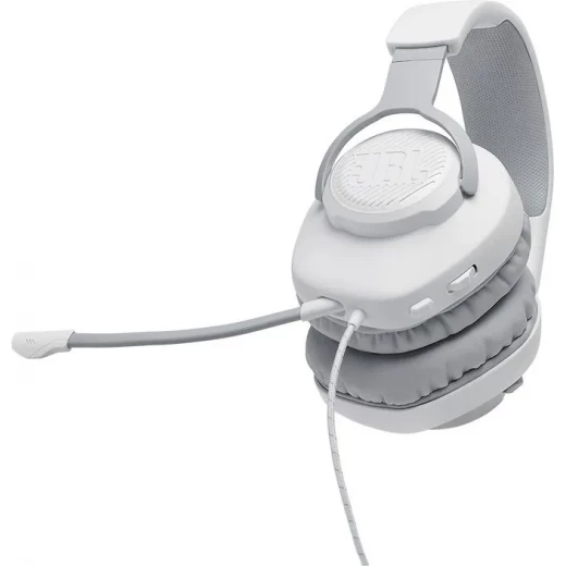 سماعة رأس JBL Quantum 100 للألعاب - أبيض - صوت غامر - جي بي ال - Image 6