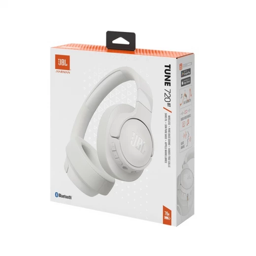 سماعات رأس لاسلكية JBL Tune 720BT - أبيض: بطارية 76 ساعة - جي بي ال - Image 3