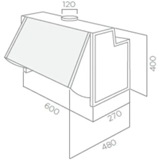 Elica Integrata Built-In Hood 60cm Grey - Efficient Kitchen Ventilation - Elica - Image 2