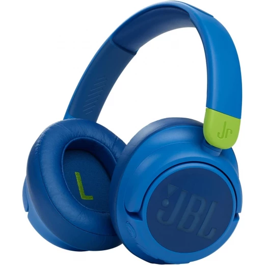سماعات رأس JBL JR460 Kids NC بلوتوث - فوق الأذن، أزرق، ANC سماعات رأس JBL JR460 Kids NC بلوتوث - فوق الأذن، أزرق، ANC
