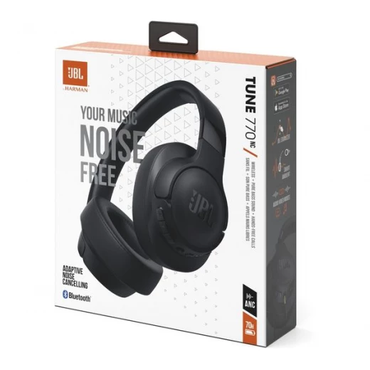 سماعات رأس JBL Tune 770NC اللاسلكية فوق الأذن أسود - إلغاء الضوضاء - جي بي ال - Image 9