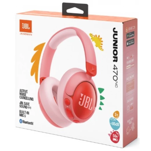 سماعات رأس JBL Junior 470NC للأطفال: صوت آمن، إلغاء الضوضاء، بطارية 50 ساعة - جي بي ال - Image 2