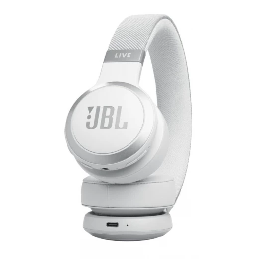 سماعات رأس JBL Live 670NC اللاسلكية على الأذن بيضاء - خاصية إلغاء الضوضاء - جي بي ال - Image 6