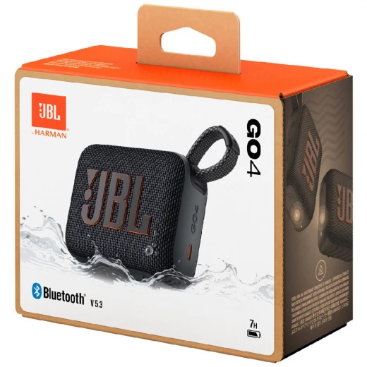 مكبر صوت JBL Go 4 محمول بتقنية البلوتوث - أسود: مقاوم للماء، صوت احترافي - جي بي ال - Image 9