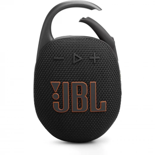 مكبر صوت JBL Clip 5 محمول بتقنية البلوتوث أسود - مقاوم للماء وصغير الحجم مكبر صوت JBL Clip 5 محمول بتقنية البلوتوث أسود - مقاوم للماء وصغير الحجم