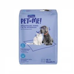 حفاضات أرضية Septona Pet Me للحيوانات الأليفة 90x60 سم 15 قطعة