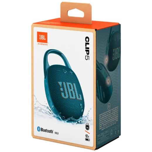 مكبر صوت بلوتوث JBL Clip 5 أزرق محمول - تصميم مضغوط - جي بي ال - Image 2