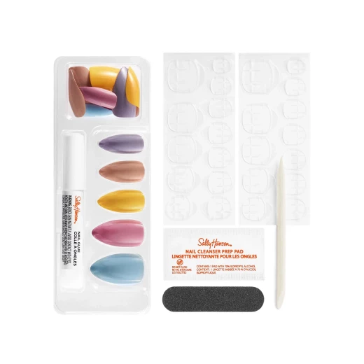 Sally Hansen Sweet as Canday Instant Manicure Kit: Stylish Nail Tips Set with Glue & File for a Professional Manicure - Sally Hansen - Image 2