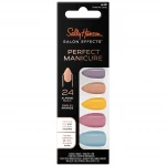 Sally Hansen Sweet as Canday Instant Manicure Kit: Stylish Nail Tips Set with Glue & File for a Professional Manicure - Sally Hansen