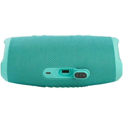 مكبر صوت بلوتوث محمول JBL Charge 5 - أزرق مخضر، مقاوم للماء، تشغيل 20 ساعة - جي بي ال - Image 2