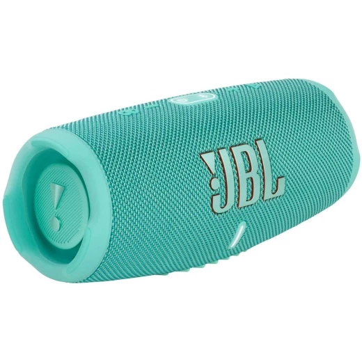 مكبر صوت بلوتوث محمول JBL Charge 5 - أزرق مخضر، مقاوم للماء، تشغيل 20 ساعة - جي بي ال - Image 3