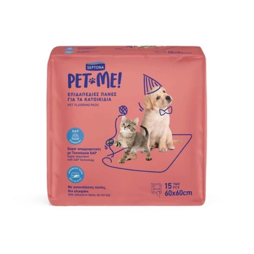 Septona Pet Me 60x60cm Floor Diapers for Pets 15-Pack Septona Pet Me 60x60cm Floor Diapers for Pets 15-Pack
