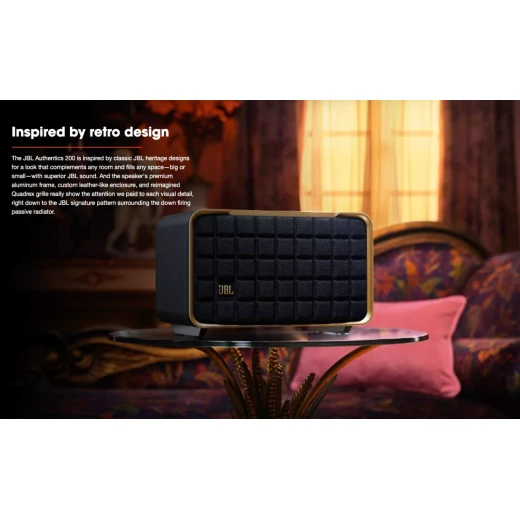 مكبر صوت JBL Authentics 200 الذكي للمنزل مع Wi-Fi وبلوتوث - جي بي ال - Image 7