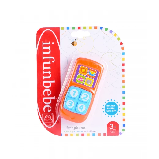 Infunbebe Baby Rattle Phone Toy - Stimulating Sensory Play Infunbebe Baby Rattle Phone Toy - Stimulating Sensory Play