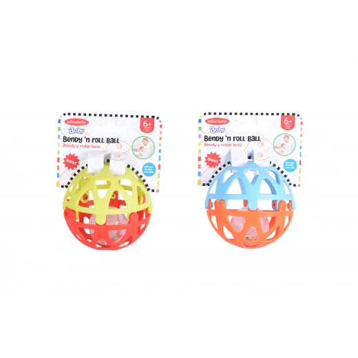 Infunbebe Soft Baby Ball Rattle Toy - 6+ Months Infunbebe Soft Baby Ball Rattle Toy - 6+ Months